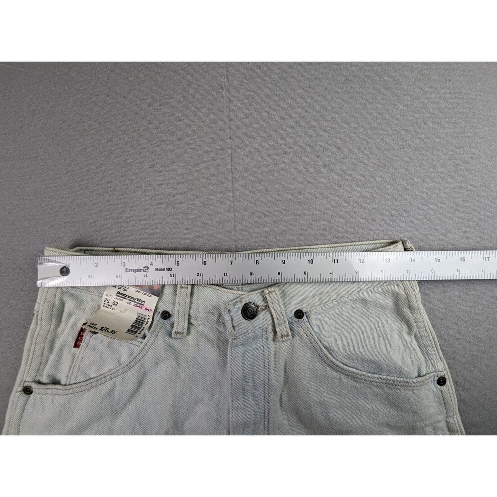 Bugle Boy Men's Jeans Size 29 x 32 Tapered Leg 90s Light Wash Denim Vintage NWT - Picture 8 of 16